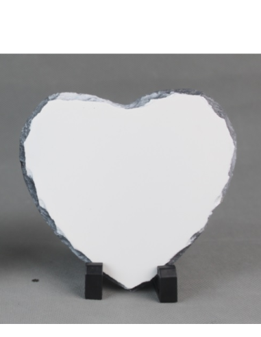 Ardoise  photo Cœur à personnalisée 15x15cm