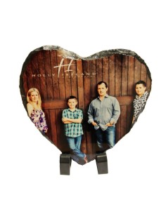 Ardoise Photo à Personnalisée Cœur – 20 x 20 cm