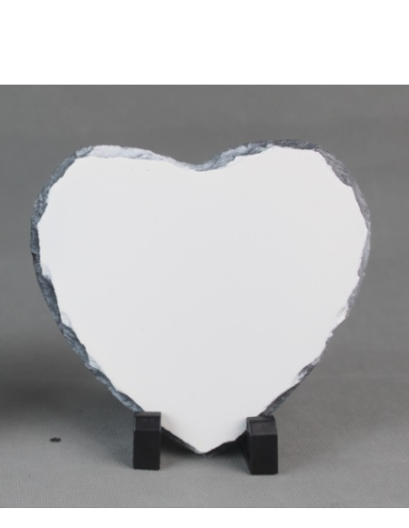 Ardoise Photo à Personnalisée Cœur – 20 x 20 cm